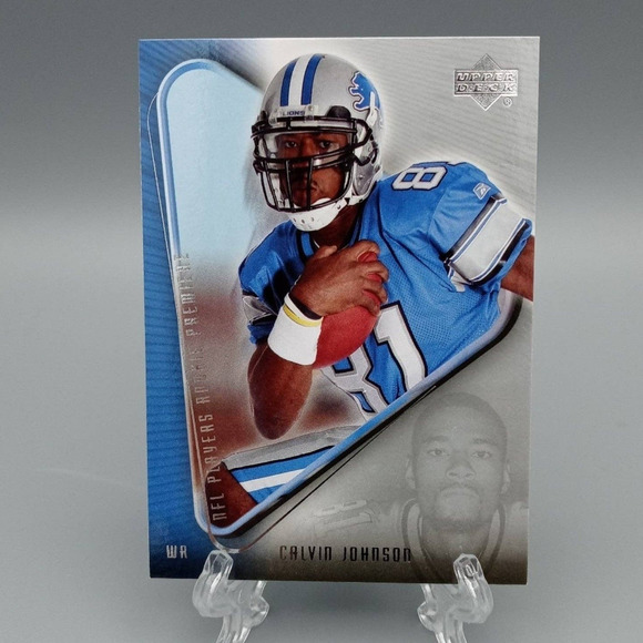 Calvin Johnson NFL Payers Rookie Premier 2007 Upper Deck #15 Football Card - Picture 1 of 2